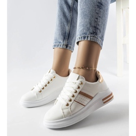 Lanoie white platform sneakers 1