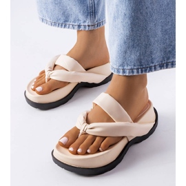 PA1 Beige platform slides from Lachapelle 1