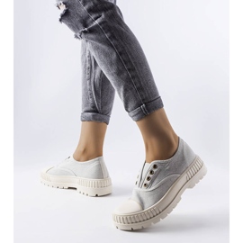 Walton gray elasticated sneakers grey 1