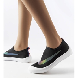 Black elastic sneakers from Stover 1