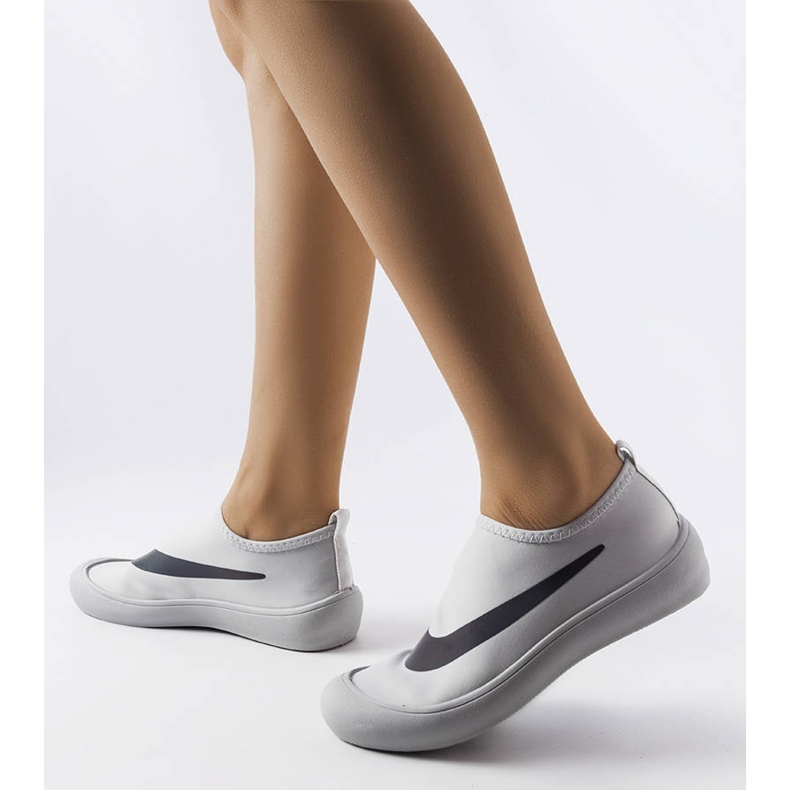 Gray elastic sneakers from Stover grey 1