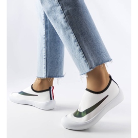 Stover white elastic sneakers 1