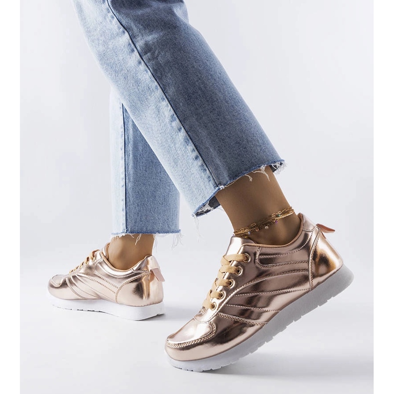 Quessy gold sneakers golden 1 Quessy gold sneakers golden 1