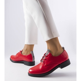 Red low shoes LS5379 Red 1