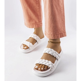 Angas white slippers 1 Angas white slippers 1