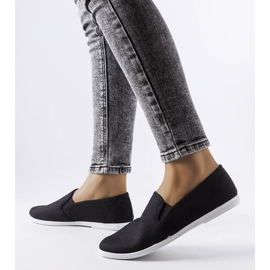 Black textile sneakers from Quincy 1