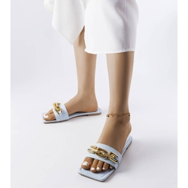 Cherell blue chain slides 1