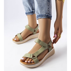 Heron green sports sandals 1