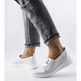 White perforated sneakers from Ethels 1
