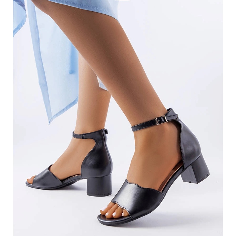Black low heel sandals from Mulberry 1