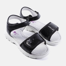 Black children's sandals from Grenier 1
