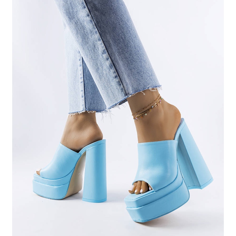 Blue high heel sandals from Mercure 1