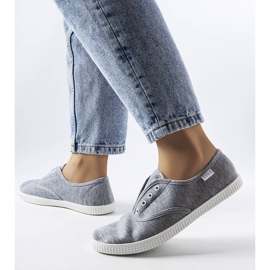 Gray slip-on sneakers from Florala grey 1