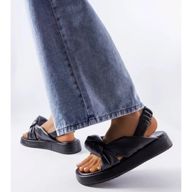 Black wedge sandals from Clarice 2