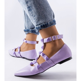 Purple ballerinas with a spectacular Blur fastener 1