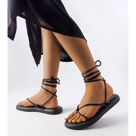 Black lace-up sandals from Laurence 1 Black lace-up sandals from Laurence 1