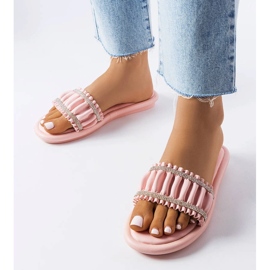 Pink sandals with zircons from Anapor 1 Pink sandals with zircons from Anapor 1