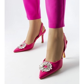 Moïse pink cubic zirconia pumps 1 Moïse pink cubic zirconia pumps 1