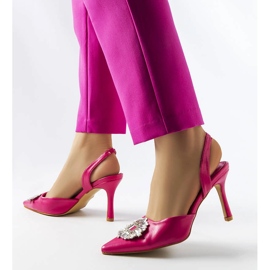 Moïse pink cubic zirconia pumps 2 Moïse pink cubic zirconia pumps 2