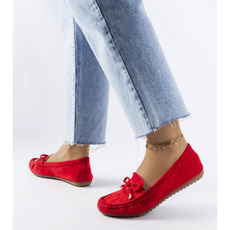 BM Red loafers with a bow from Grasselli 1