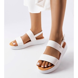 BM White platform sandals from Isaac 1