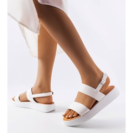 BM White platform sandals from Isaac 2