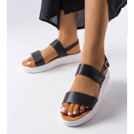 BM Black platform sandals from Isaac 1
