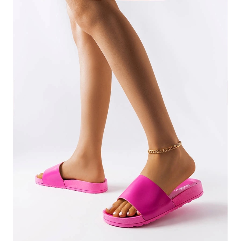 Pink rubber slides from Sabourin 2