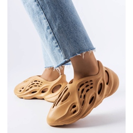 Julienne brown foam slippers 1