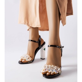 Inna Black sandals with crystals from Junction 1