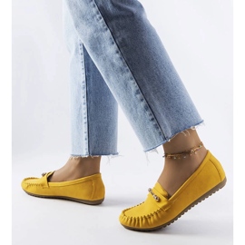 Yellow moccasins with a matte finish from Sorel 1