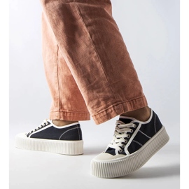 Castanthei black platform sneakers 2