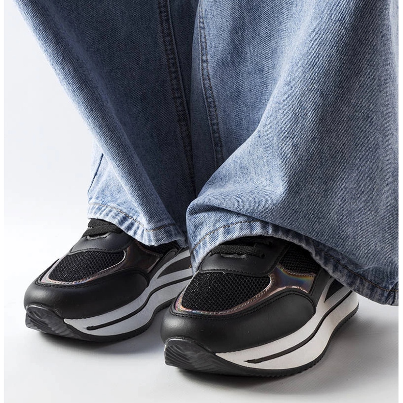 Ethel chunky sole sneakers black 1