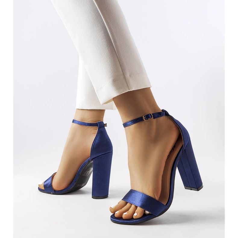 Navy blue high heel sandals from Rive 1 Navy blue high heel sandals from Rive 1