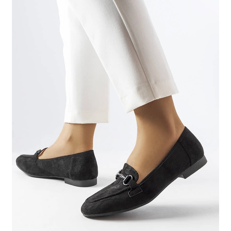 Women's black loafers from Hinkle 1