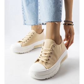 Beige platform sneakers from Hawthorne 1 Beige platform sneakers from Hawthorne 1