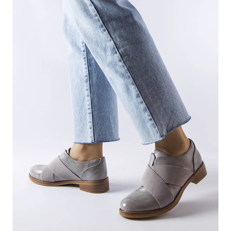 Gray brogues LS5379 grey 1