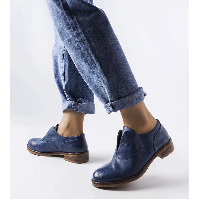 Blue LS5379 Taupe shoes 1