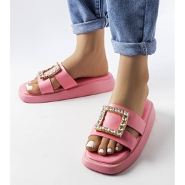 Fusbert pink rhinestone sliders 1 Fusbert pink rhinestone sliders 1