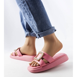 Fusbert pink rhinestone sliders 2 Fusbert pink rhinestone sliders 2