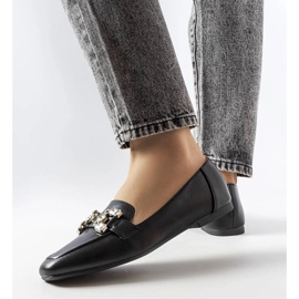 Black loafers with rhinestones from Marechal 1 Black loafers with rhinestones from Marechal 1