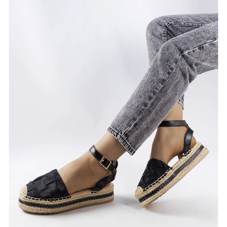 Black platform espadrilles from Lafrenière 1