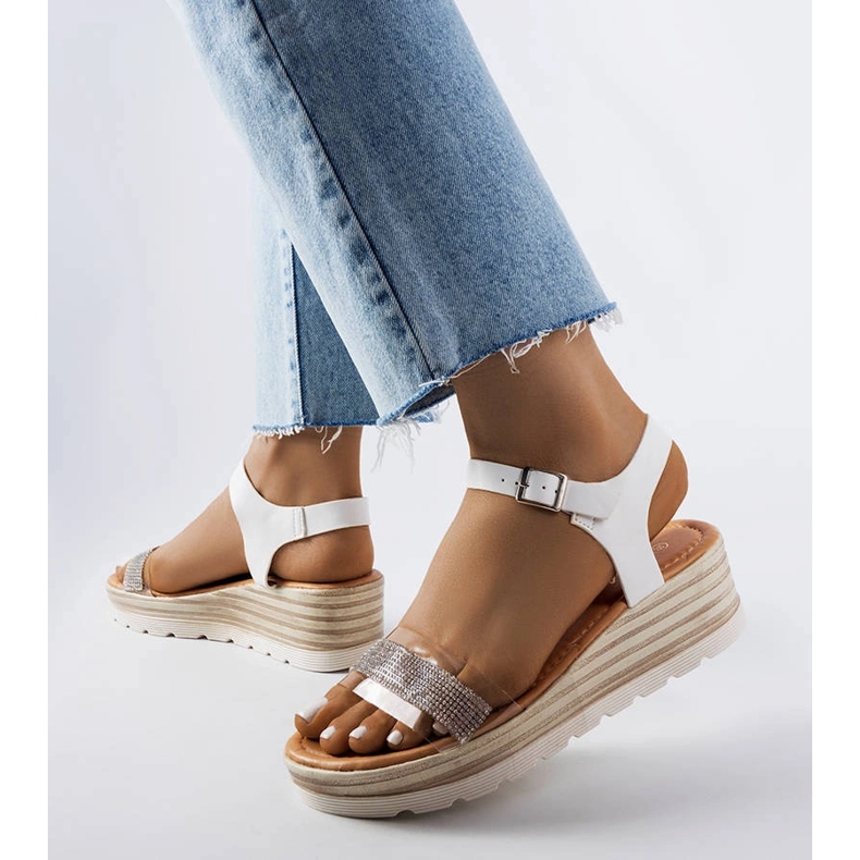 Bussière white wedge sandals 1 Bussière white wedge sandals 1