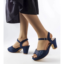 Navy blue high heel sandals from Beltane 1