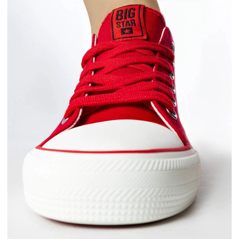 Red classic sneakers Big Star JJ274124 1 Red classic sneakers Big Star JJ274124 1