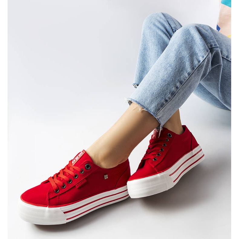 Big Star Red platform sneakers BigStar HH274053 1