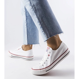 News Catherine white fabric sneakers 1