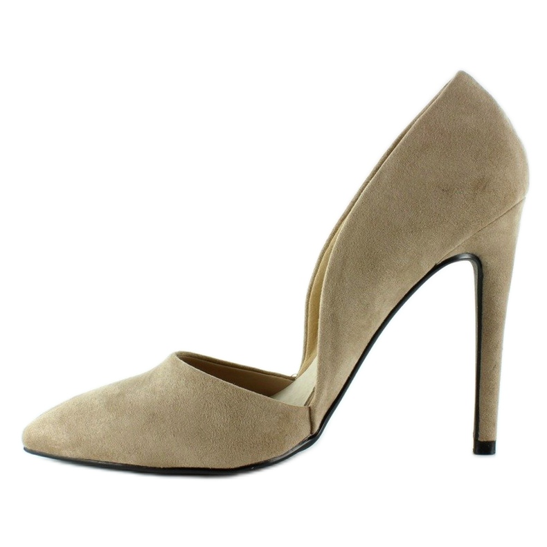 Pumps on a pin with indents EE03 Khaki 2