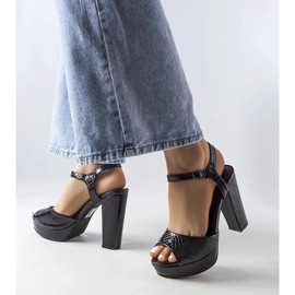 Black chunky sandals from Nidia 1