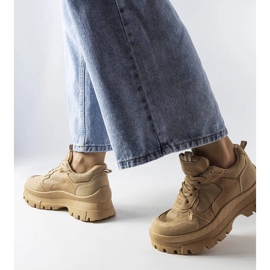 Dark beige chunky sneakers from Mikeladze 1